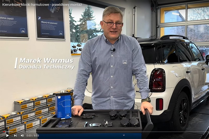 Kierunkowe klocki hamulcowe - prawidłowy montaż